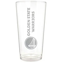 Golden State Warriors Etched 16oz. Vertical Rally Cry Pint Glass