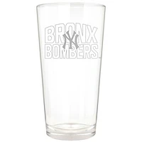 New York Yankees Etched 16oz. Rally Cry Pint Glass