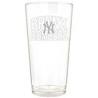 New York Yankees Etched 16oz. Rally Cry Pint Glass