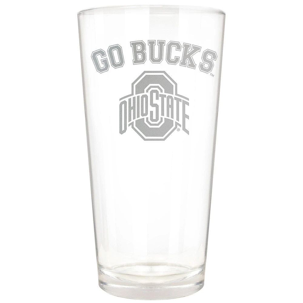Ohio State Buckeyes Etched 16oz. Rally Cry Pint Glass