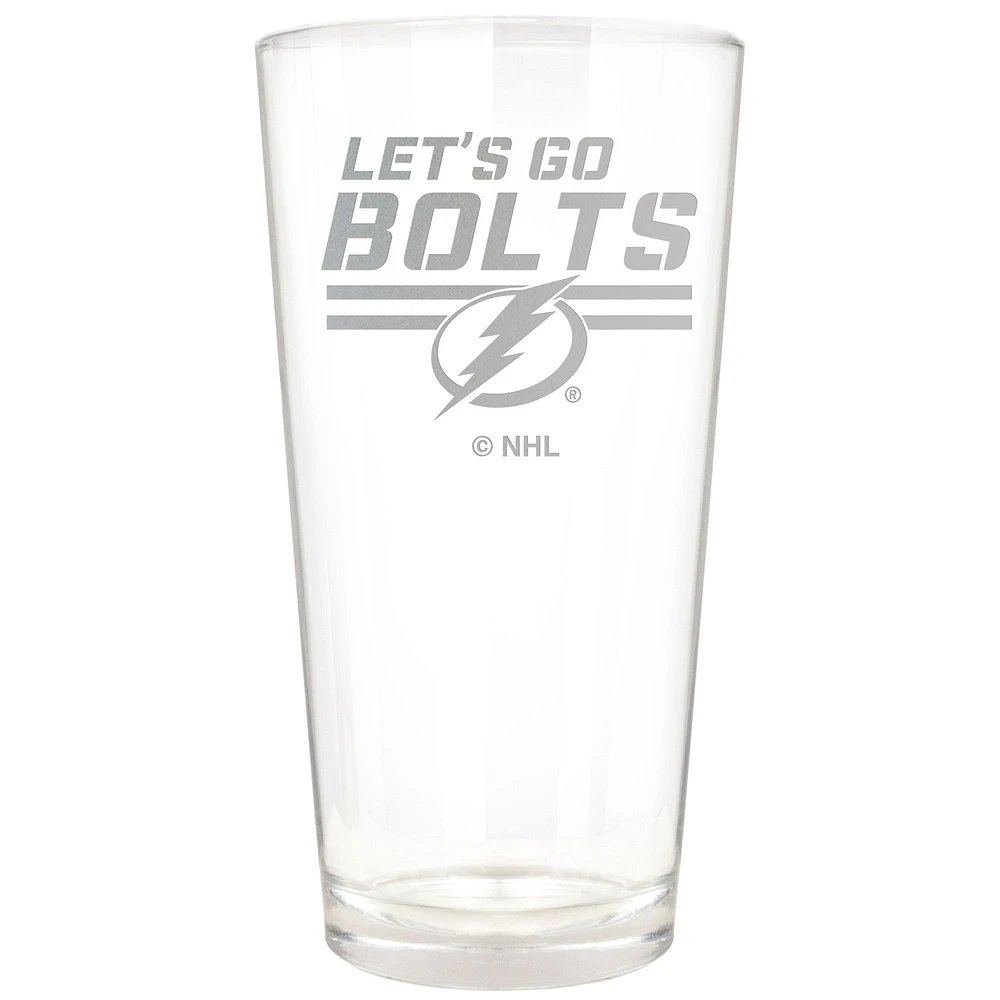 Tampa Bay Lightning Etched 16oz. Rally Cry Pint Glass