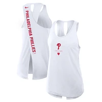 Women's Nike White Philadelphia Phillies Team Crossback Tank Top