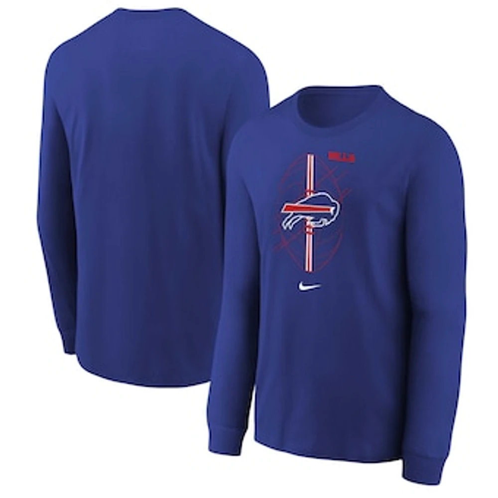 Youth Nike Royal Buffalo Bills Icon Long Sleeve T-Shirt