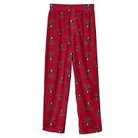 Youth Red Tampa Bay Buccaneers Team Color Printed Pajama Pants