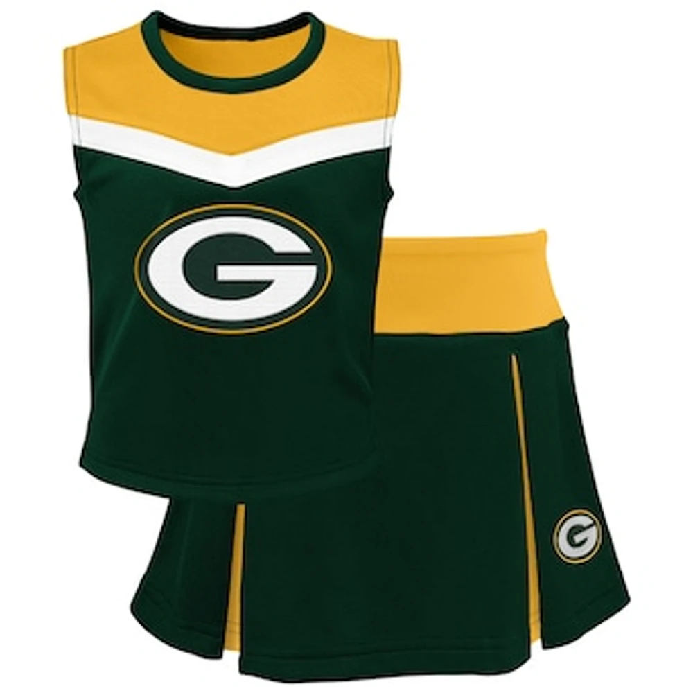 Girls Preschool Green Bay Packers Spirit Two-Piece Cheerleader Set