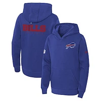 Youth Nike Royal Buffalo Bills Club Fleece Pullover Hoodie