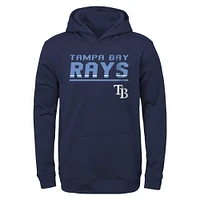 Youth Navy Tampa Bay Rays Headliner Performance Pullover Hoodie