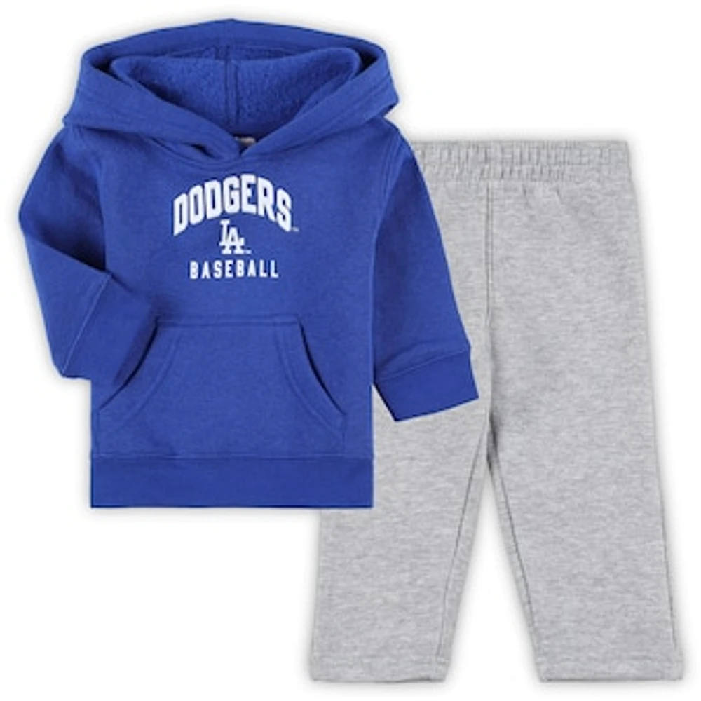 Infant Royal/Heather Gray Los Angeles Dodgers Play by Pullover Hoodie & Pants Set