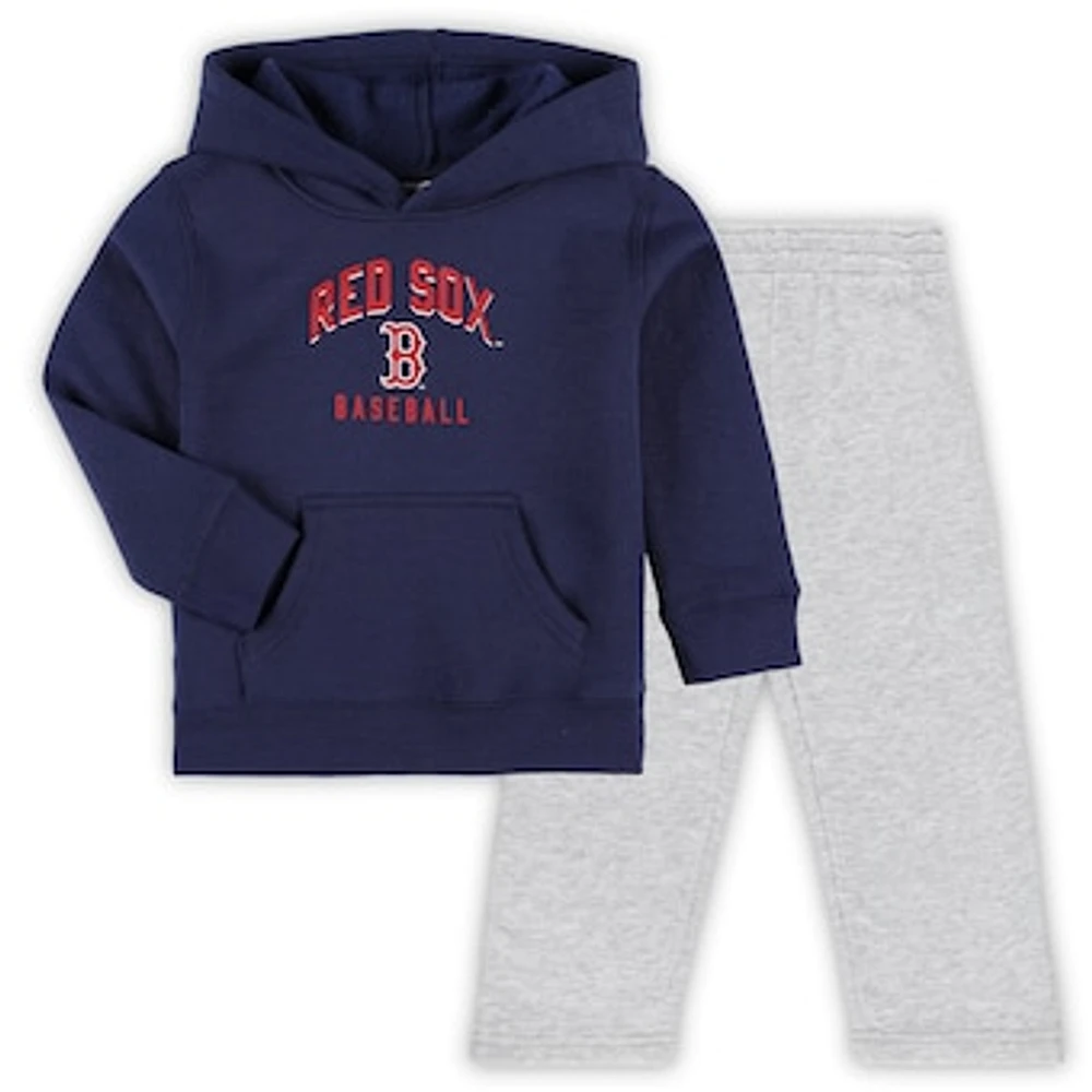 Toddler Navy/Gray Boston Red Sox Play-By-Play Pullover Fleece Hoodie & Pants Set