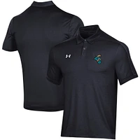 Men's Under Armour Black Coastal Carolina Chanticleers Trophy Polo