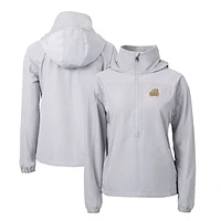Women's Cutter & Buck George Mason Patriots Charter Eco Recycled Half-Zip Anorak Jacket