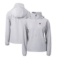 Women's Cutter & Buck Jackson State Tigers Charter Eco Recycled Half-Zip Anorak Jacket