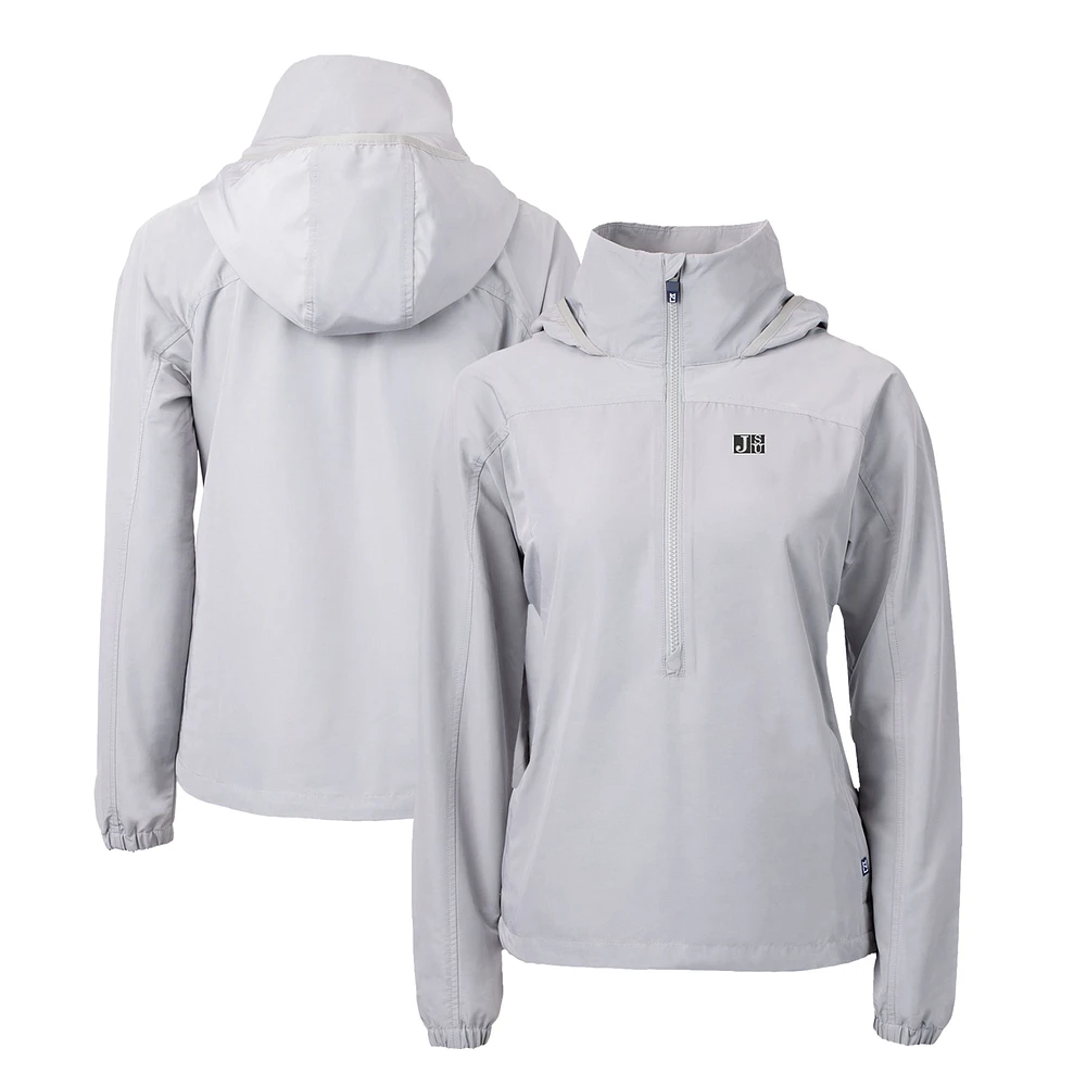 Women's Cutter & Buck Jackson State Tigers Charter Eco Recycled Half-Zip Anorak Jacket