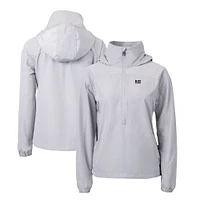 Women's Cutter & Buck Jackson State Tigers Charter Eco Recycled Half-Zip Anorak Jacket