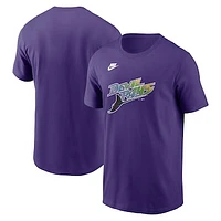 Men's Nike Purple Tampa Bay Rays Cooperstown Collection Team Logo T-Shirt