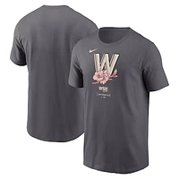 Men's Nike Gray Washington Nationals City Connect Large Logo T-Shirt