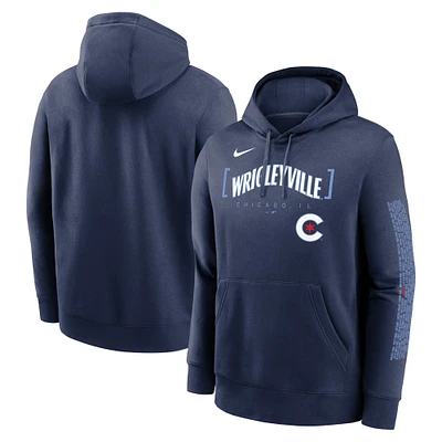 Men's Nike Navy Chicago Cubs City Connect Club Pullover Hoodie