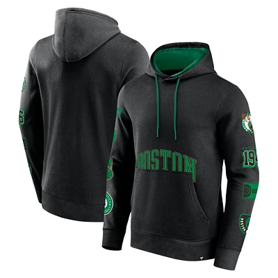 Men's Fanatics Black Boston Celtics Wild Winner Pullover Hoodie