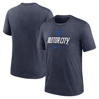 Men's Nike  Navy Detroit Tigers 2024 City Connect Tri-Blend T-Shirt