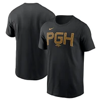 Men's Nike Black Pittsburgh Pirates City Connect Wordmark T-Shirt