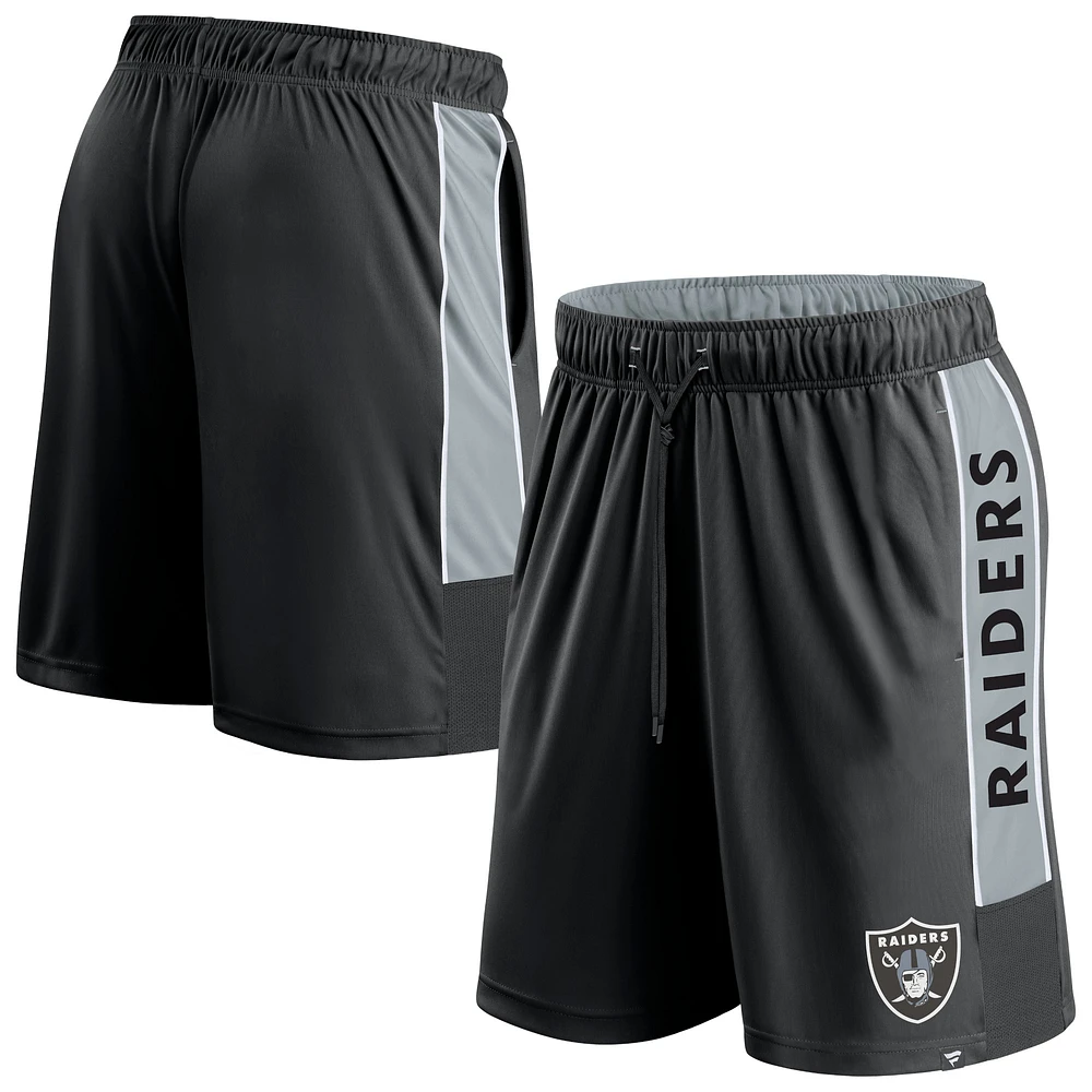 Men's Fanatics Black Las Vegas Raiders Win the Match Shorts