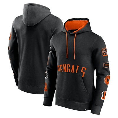 Men's Fanatics  Black Cincinnati Bengals Wild Winner Pullover Hoodie