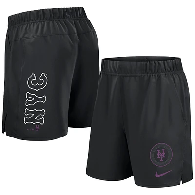 Men's Nike Black New York Mets 2024 City Connect Woven Victory Performance Shorts