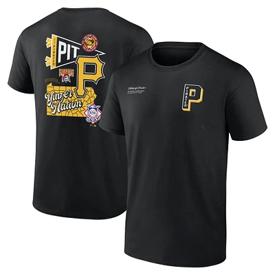 Men's Fanatics Black Pittsburgh Pirates Split Zone T-Shirt