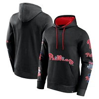 Men's Fanatics Black Philadelphia Phillies Wild Winner Pullover Hoodie