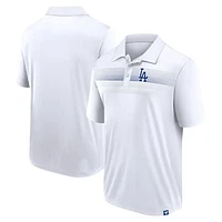 Men's Fanatics White Los Angeles Dodgers Victory For Us Interlock Polo