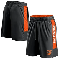 Men's Fanatics Black Baltimore Orioles Win The Match Defender Shorts