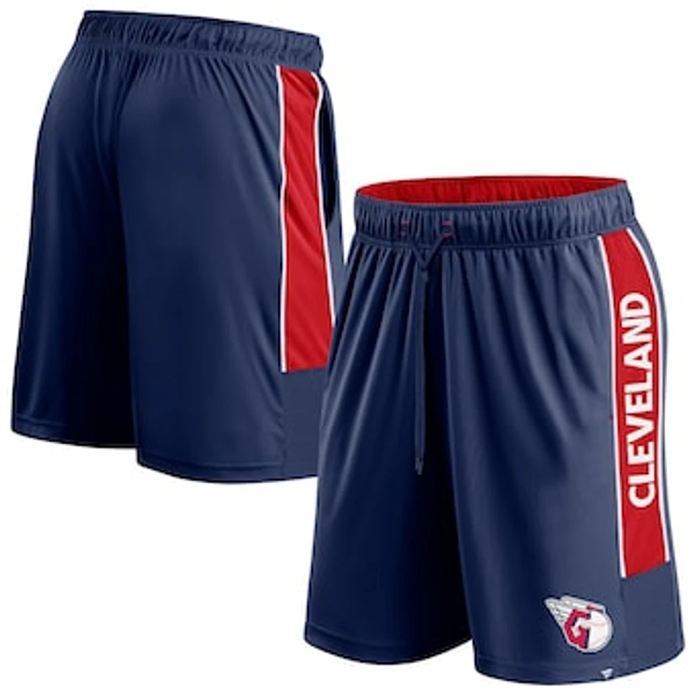 Men's Fanatics Navy Cleveland Guardians Win The Match Defender Shorts