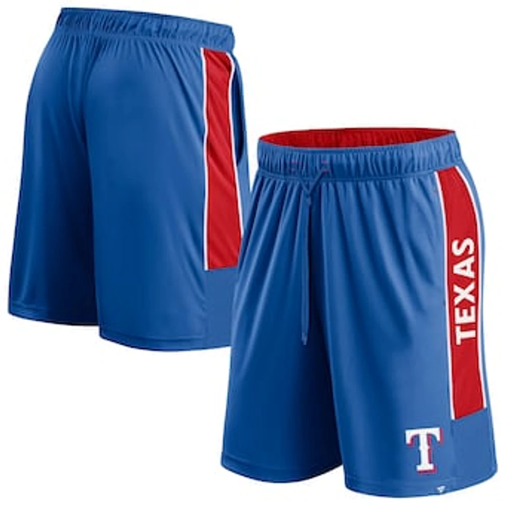 Men's Fanatics Royal Texas Rangers Win The Match Defender Shorts