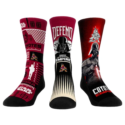 Unisex Rock Em Socks Darth Vader & Stormtrooper Arizona Coyotes Star Wars Three-Pack Crew Set