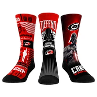 Unisex Rock Em Socks Darth Vader & Stormtrooper Carolina Hurricanes Star Wars Three-Pack Crew Set