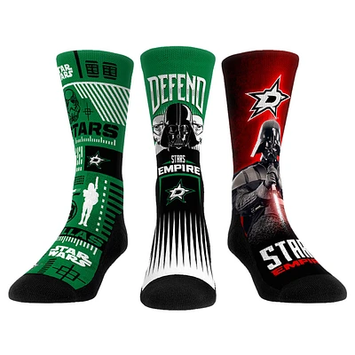 Unisex Rock Em Socks Darth Vader & Stormtrooper Dallas Stars Star Wars Three-Pack Crew Set