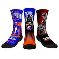 Youth Rock Em Socks Darth Vader & Stormtrooper New York Islanders Star Wars Three-Pack Crew Socks Set