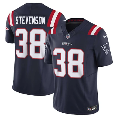 Men's Nike Rhamondre Stevenson Navy New England Patriots Vapor F.U.S.E. Limited Jersey