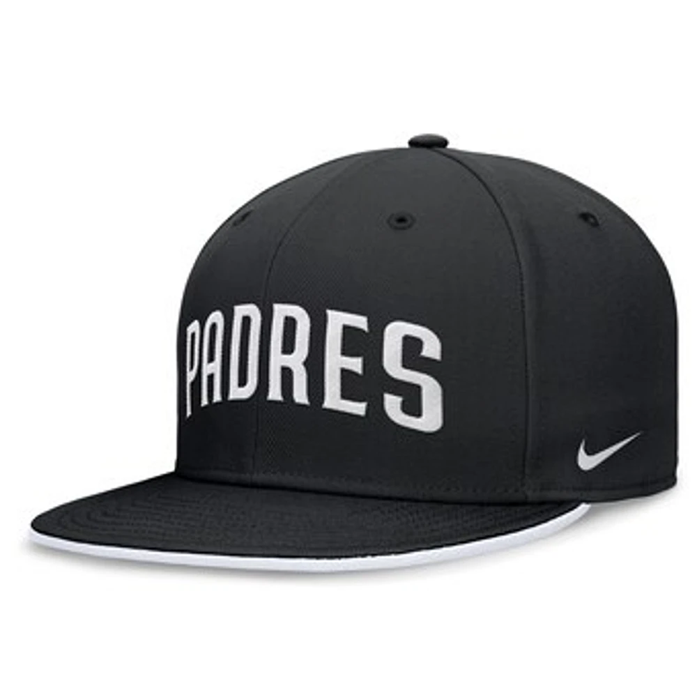 Men's Nike Black San Diego Padres Primetime True Performance Fitted Hat