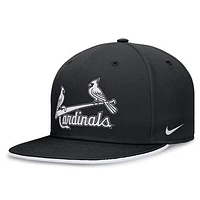 Men's Nike Black St. Louis Cardinals Primetime True Performance Fitted Hat