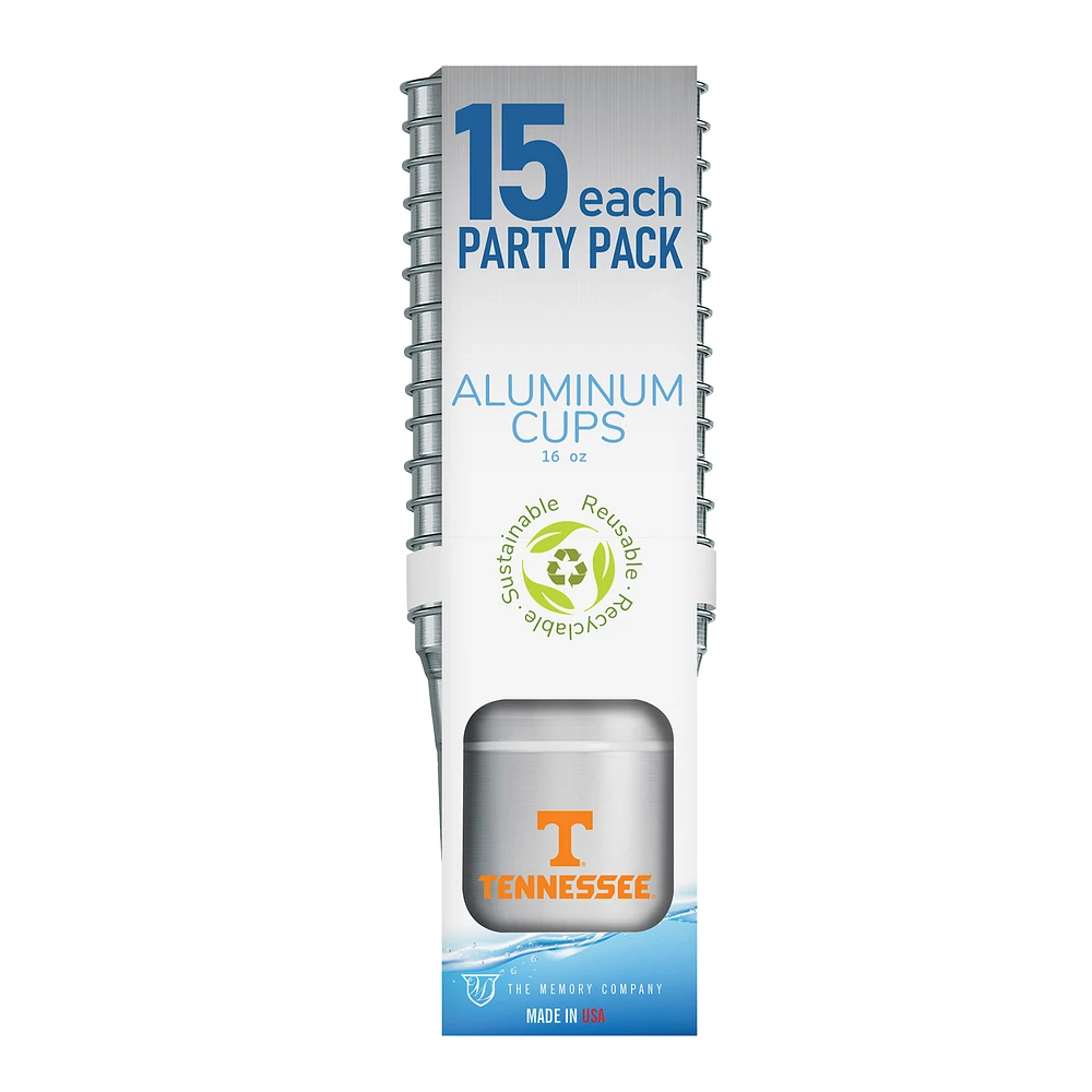 Tennessee Volunteers 15-Pack 16oz. Ball Aluminum Cup Set