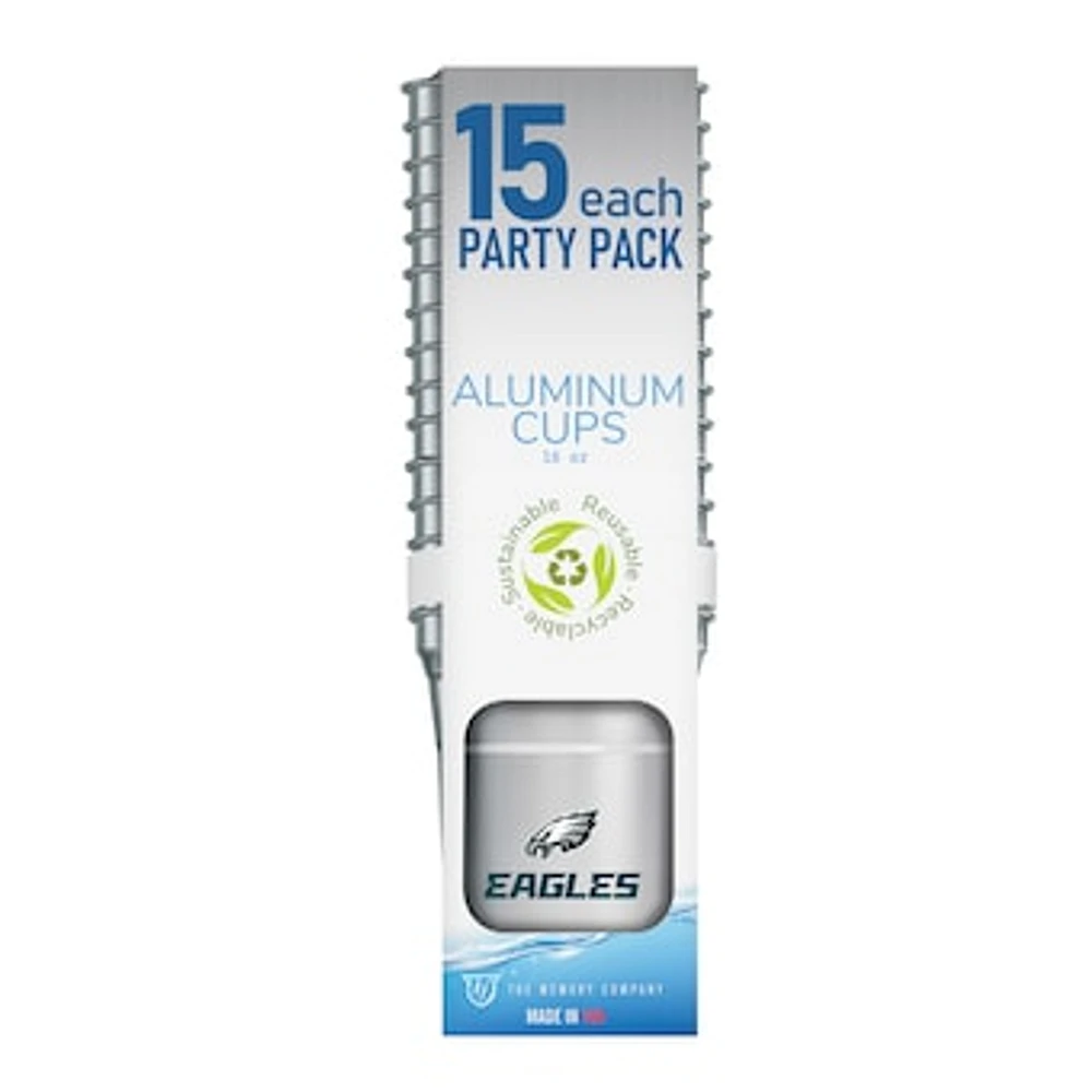 Philadelphia Eagles 15-Pack 16oz. Ball Aluminum Cup Set