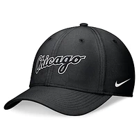 Men's Nike Black Chicago White Sox Primetime Performance SwooshFlex Hat