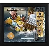 Jonathan Marchessault Vegas Golden Knights 2023 Stanley Cup Champions Framed 15" x 17" Conn Smythe Collage with a Piece of Game-Used Net from the 2023 Stanley Cup Final - Limited Edition of 500