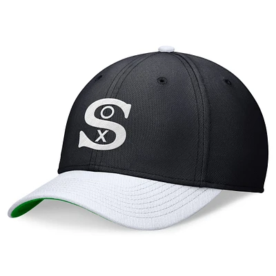 Men's Nike Navy/White Chicago White Sox Cooperstown Collection Rewind Swooshflex Performance Hat