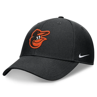 Men's Nike Black Baltimore Orioles Club Performance Adjustable Hat