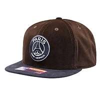 Men's Brown Paris Saint-Germain Cognac Snapback Hat