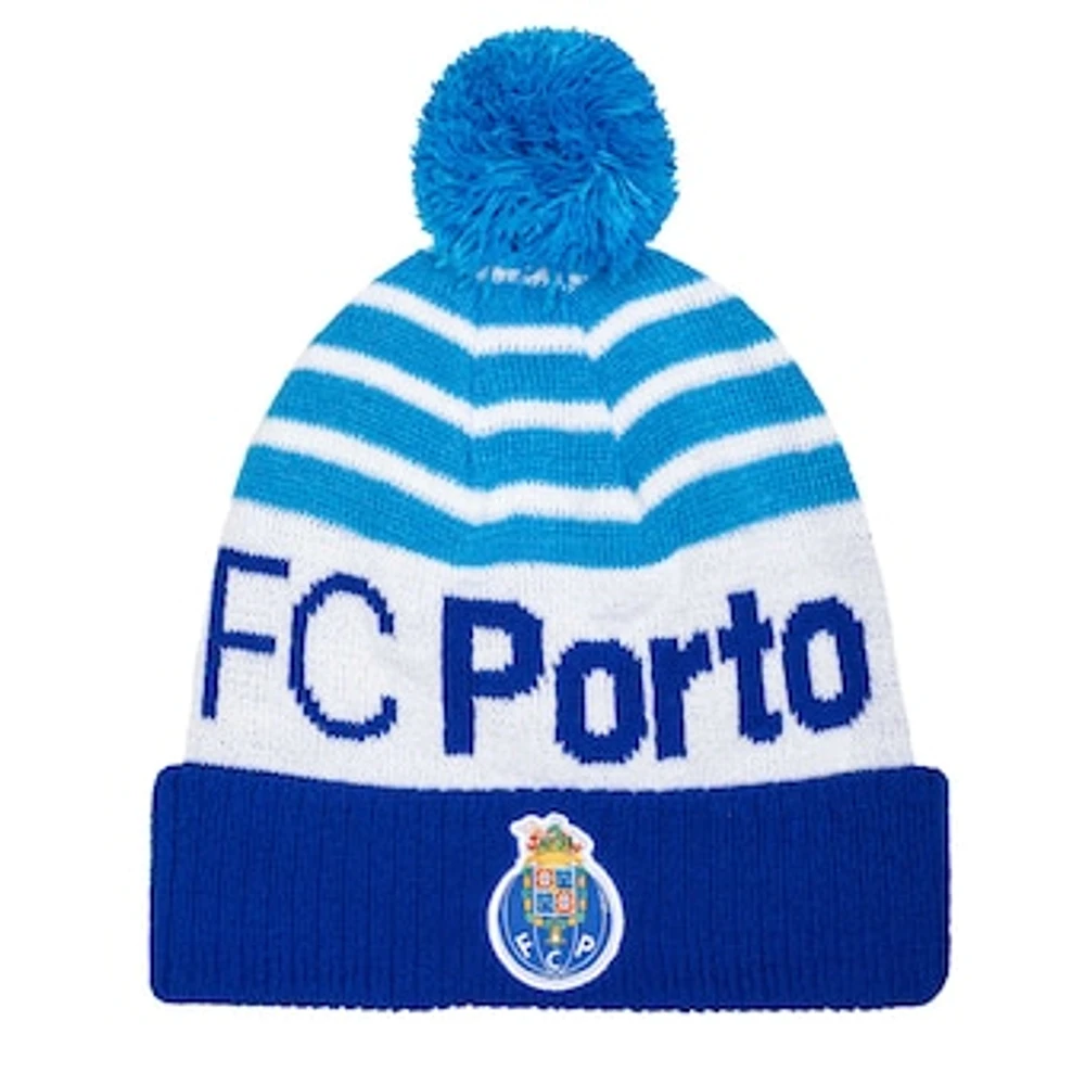 Men's Blue FC Porto Olympia Cuffed Knit Hat with Pom