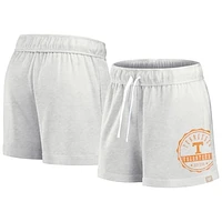 Women's Fanatics Oatmeal Tennessee Volunteers Win Badge Shorts