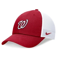 Men's Nike Red Washington Nationals Club Trucker Adjustable Hat